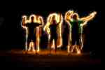 Light painting participatif